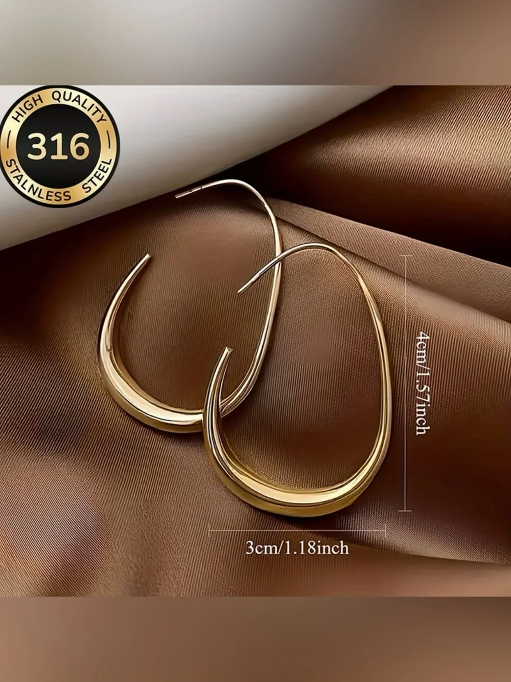 NEW! Silver Teardrop Hoop Earrings. Elegant Silver Earrings. Luxury Earrings 🩶